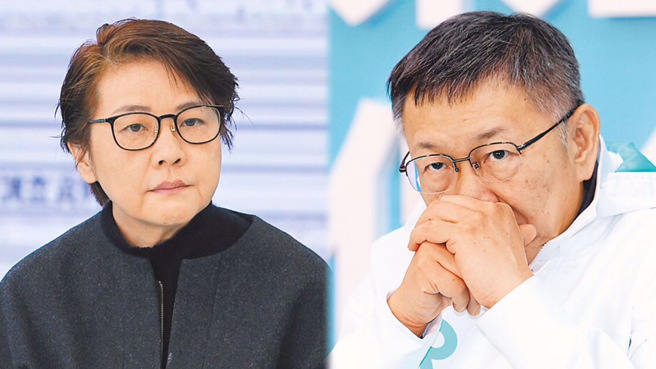 吳子嘉認為，柯文哲（右）恐因黃珊珊（左）成為流量焦點而翻臉。（合成圖／中時資料照）