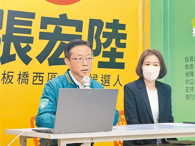 张宏陆（左）。（资料照）