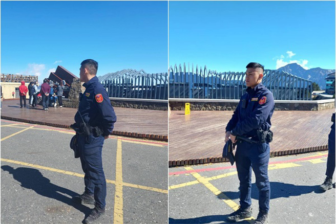 臉書粉絲專頁「中橫路況交通資訊站」日前曾分享一名鮮肉員警的照片，掀起女粉們暴動。(翻攝臉書中橫路況交通資訊站)