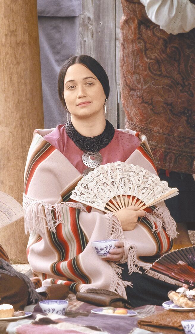 莉莉葛萊史東以《花月殺手》成為首位入圍奧斯卡影后的原住民女演員。（美聯社）