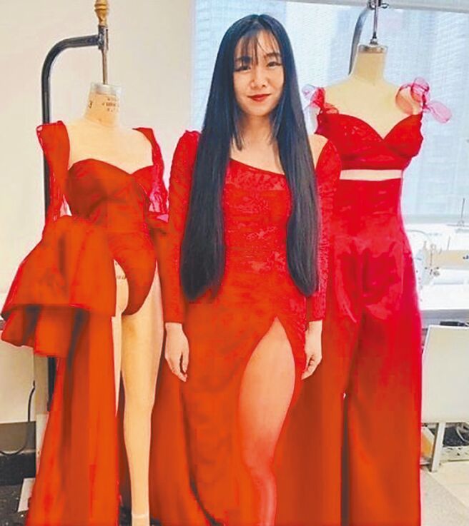 李冠莹以讚扬美和女性为灵感制作的服装。（李冠莹提供）