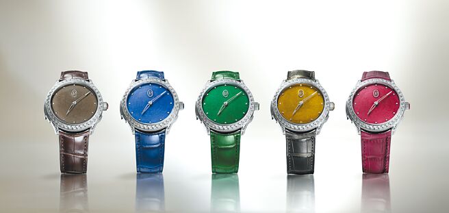 帕瑪強尼推出5只Les Roses Carrees三問表。（Parmigiani提供）