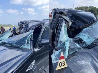 國道對向飛來輪胎砸爛車「妻死夫重傷」  肇事駕駛「這理由」無罪