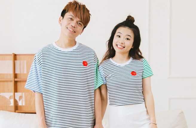 蔡阿嘎夫妇。（图／蔡阿嘎脸书）