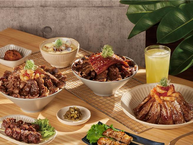定食8联名老井极上烧肉推3道定食餐点，260元起。（争鲜餐饮集团提供／朱世凯台北传真）
