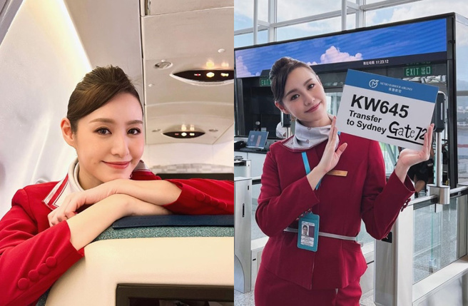 苏可欣出道前曾担任空服员。（图／取自苏可欣IG）