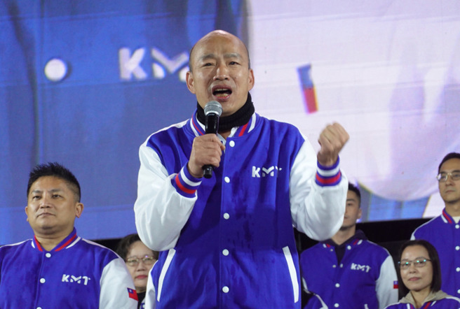 針對民眾黨邀請藍綠立法院長參選人對談，國民黨不分區立委當選人韓國瑜（圖）表示，願意釋出最大善意，與在野夥伴溝通尋求團結合作。（資料照／姚志平攝）