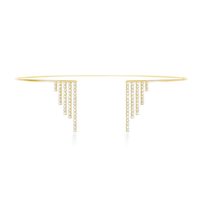 AHKAH chandelier grand颈炼，钻石1.1克拉，16万1000元。（AHKAH提供）