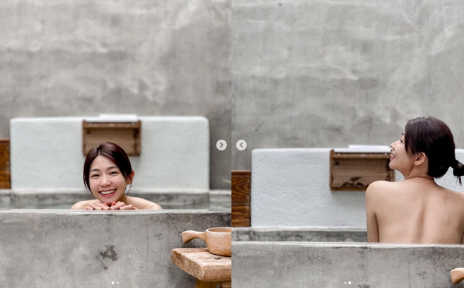 曾智希裸身泡澡画面超辣。（图／摘自曾智希Instagram）