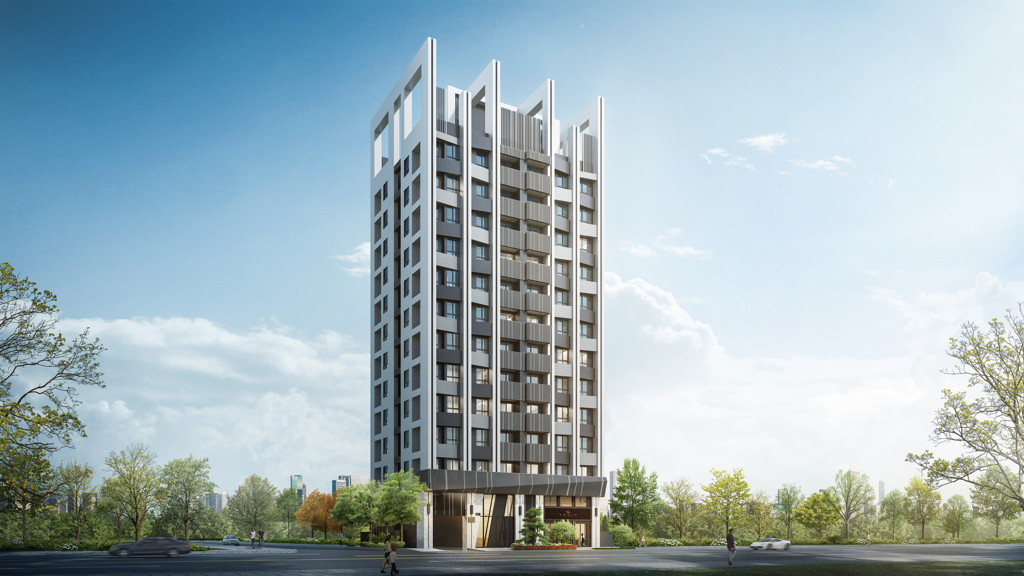 「DE左岸」首付50萬起即能輕鬆入手，進住市區最宜居的門牌。(圖/業者提供)