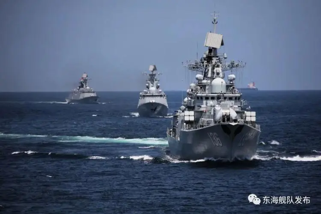 中共灰色地带作为不能无视或毫无反应，必须有效应对，因为它必然是进一步行动的前奏。（图／东海舰队）