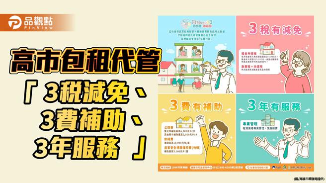 高市多項優惠措施推動包租代管，房東房客都受惠。（圖／高雄市都發局提供）