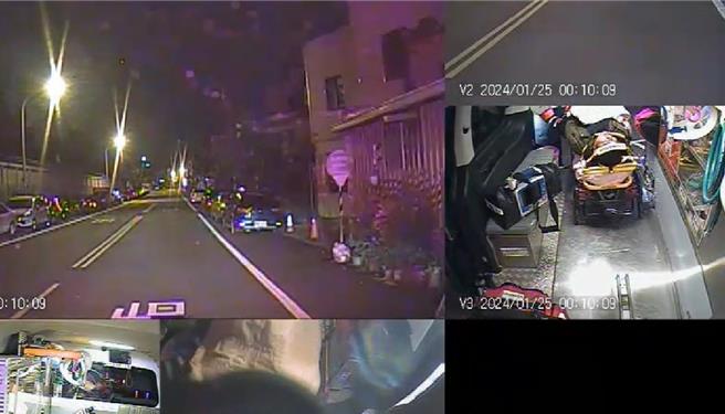 42岁聂姓男子24日深夜携女前往湖口吃消夜，竟被一群人当街砍断手指。（竹县消防局提供／邱立雅竹县传真）