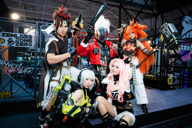 米哈遊公司有動畫系列、小說、漫畫、音樂等作品，這次在2024台北國際電玩展「絕區零」手遊，也是一個新的嘗試。（照片／主辧單位提供）