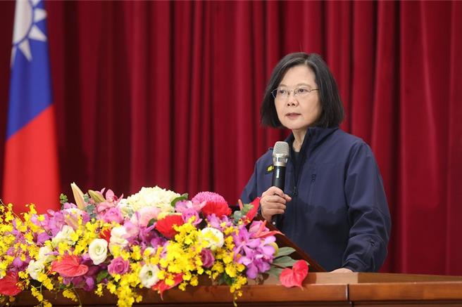 蔡英文总统今日下午出席「警政署113年第一次署务会报」。（总统府提供／游念育台北传真）