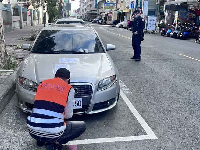 高雄区监理所建置「注销号牌定位即时通报」，成功抓获欠费大户，终结该车违规行为。（高雄区监理所提供／任义宇高雄提供）