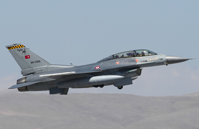 土耳其空军F-16战机的资料照。（图:shutterstock/达志）