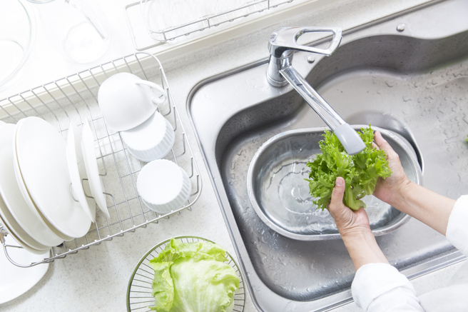 谭敦慈指用清水洗菜最好，不必额外加盐来洗。（示意图，Shutterstock／达志）