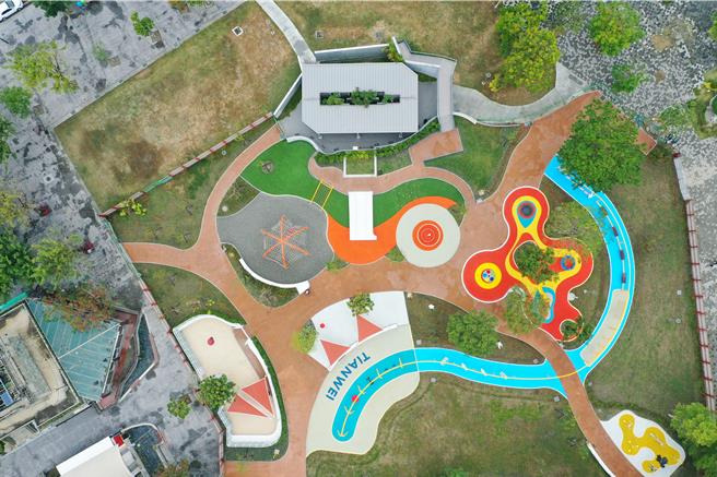 田尾怡心园改造计画一波三折，如今终于完工启用。（彰化县政府提供／吴建辉彰化传真）