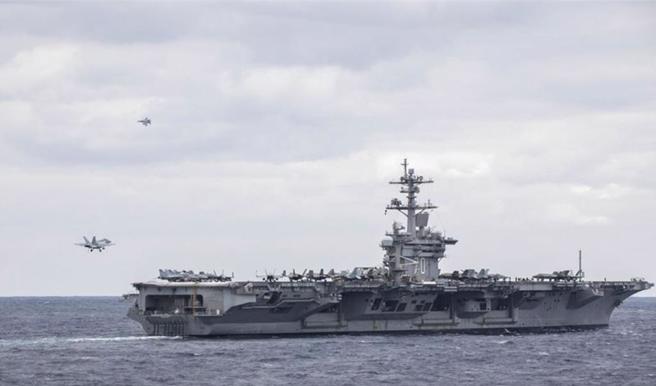 美国海军卡尔文森号航空母舰。（美国海军官网）