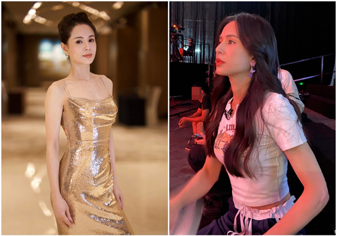 李若彤仍维持绝顶身形。（图/李若彤微博）