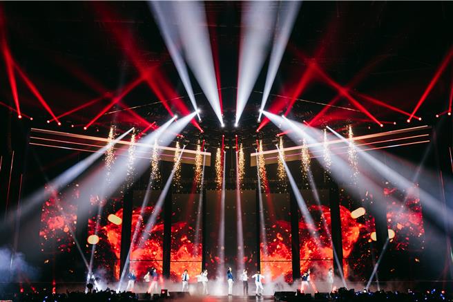 Super Junior连续2天在高雄巨蛋举行见面会「Fan Party」。（读者提供）