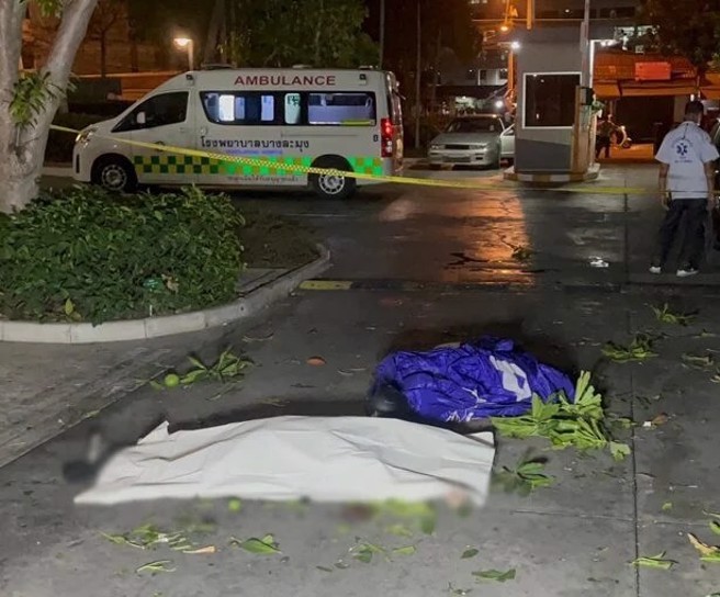 一名英国男子在泰国进行高楼跳伞，结果降落伞故障，活活摔死。（翻摄星洲网）