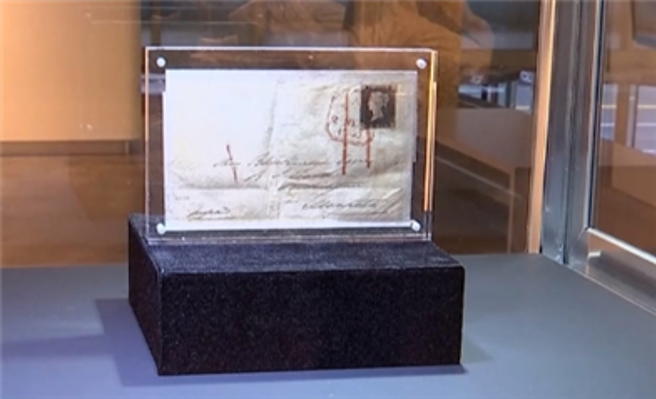 世界第一封使用邮票的信件，即将在美国拍卖。 （图／翻摄星洲网）