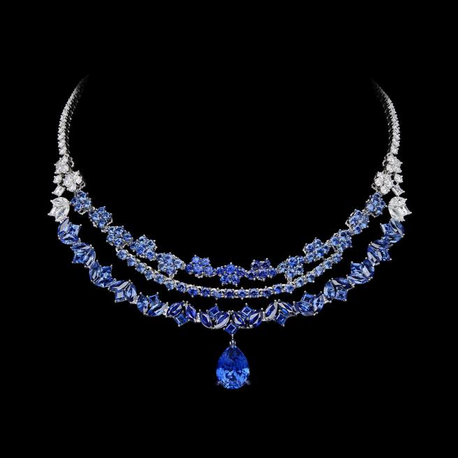 Dior Delicat藍寶鑽石項鍊。（DIOR提供)