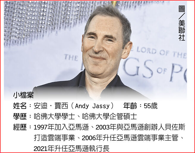 亞馬遜執行長賈西 小檔案　圖／美聯社