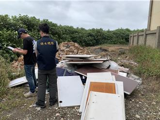 保安林地內濫倒廢棄物 保七警方循線逮人送辦