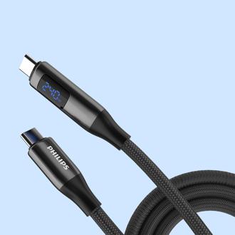 PHILIPS新款传输线显示充电功率  旗舰款支援8K影像输出