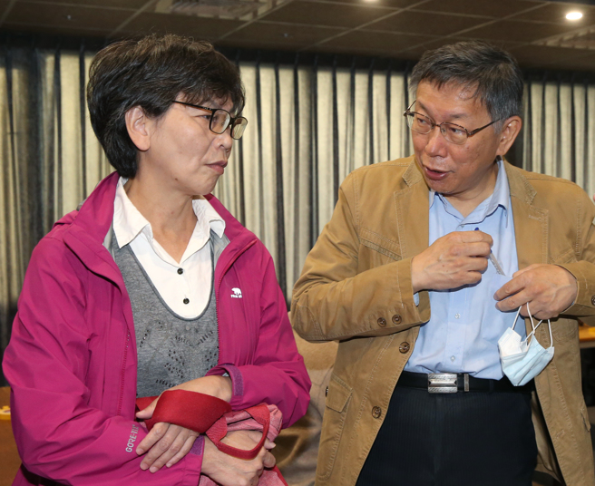 蔡壁如和柯文哲的关系近期备受外界议论。（中时资料照，陈君玮摄）