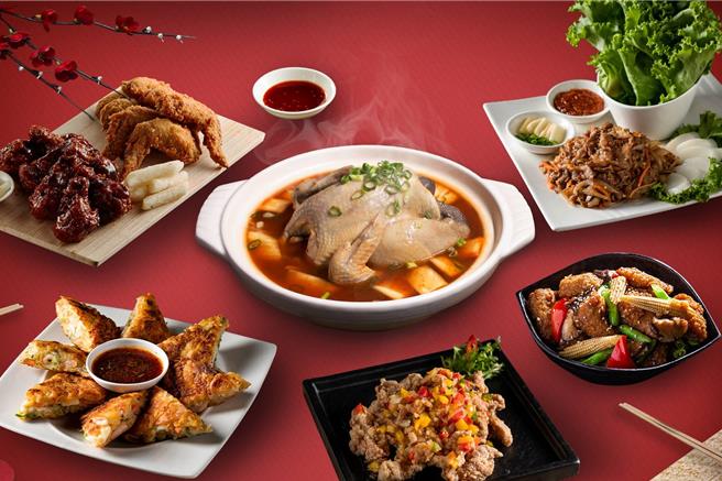 「涓豆腐」团圆年菜集结店内明星料理以及访韩必吃传统佳肴，6道韩风美馔适合4至5人的家庭共享，优惠价2688元。(豆府餐饮集团提供)