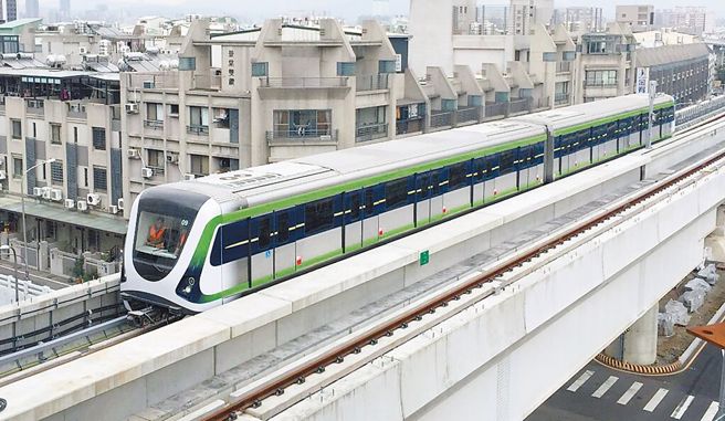 行政院官员1月20日对外表示，预定先有条件核定台中捷运蓝线综合规画案。图为中捷绿线。（台中市交通局提供）