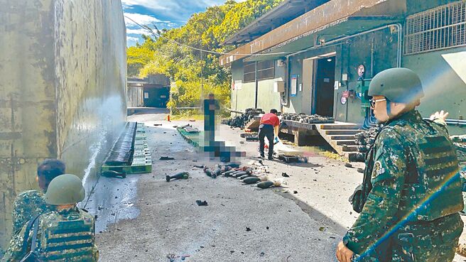 陸軍六軍團第三支部基隆祥豐營區2023年發生爆炸，9名官兵受傷，其中2人傷勢較嚴重。（本報資料照片）