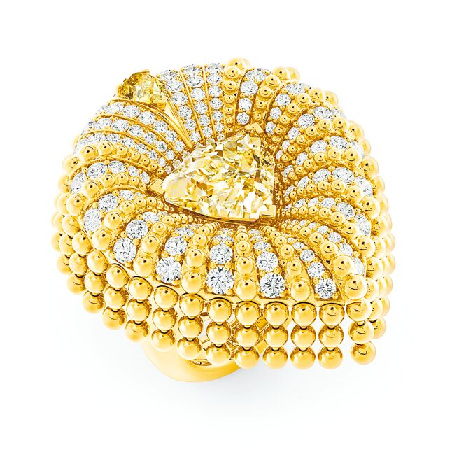 De Beers Forces of Nature系列雄獅戒指，625萬元。（De Beers提供）