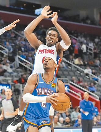 NBA》墊底掀翻龍頭 活塞滅雷霆