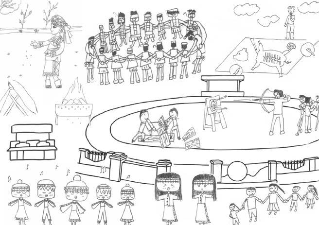 台東縣延平鄉武陵國小接待新北市中正國小與崇光中學營隊服務學生。（武陵國小提供／蔡旻妤台東傳真）