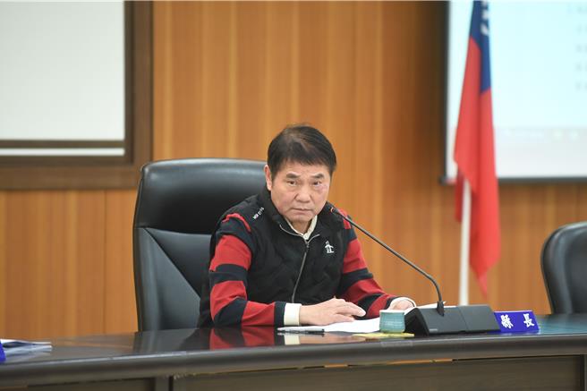 苗栗县长锺东锦主持县务会议。（苗栗县政府提供／李京升苗栗传真）