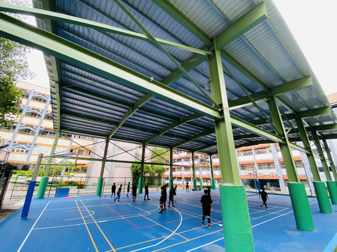 二重國中光電運動場。(照片/新北市政府教育局提供)