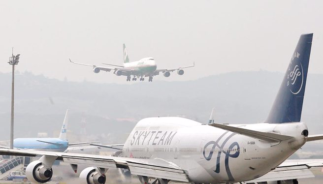 陸突取消M503北向南飛行偏置，民航局嚴正抗議、討論後續處置。（本報資料照）