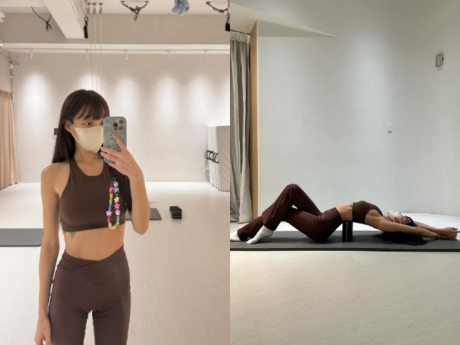 林襄0赘肉身材引发粉丝留言关心。（图／翻摄自林襄 threads ）