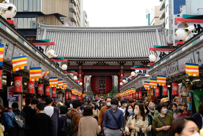 圖為日本淺草寺。（示意圖:shutterstock/達志）