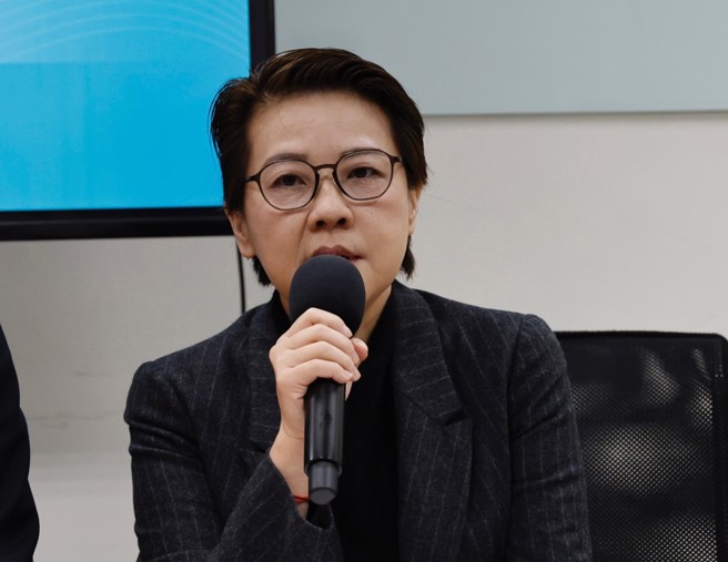 民眾党31日举行民眾党立法院党团记者会，公布推出立法院院长候选人黄珊珊。（陈信翰摄）
