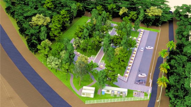 台南首例！仁德區成功里將建置全市第一座遊蕩犬友善暫置區，預計7月底完工啟用。（動保處提供／曹婷婷台南傳真）