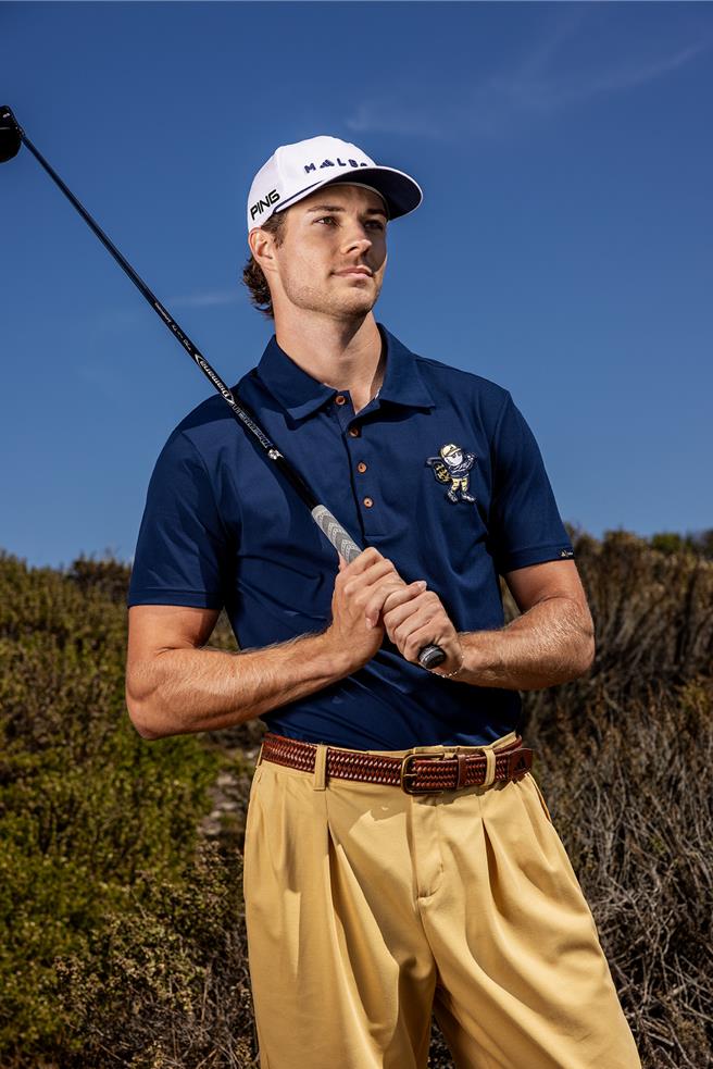 adidas Golf X Malbon Golf「The Crosby Collection」系列POLO衫，2990元。（adidas Golf提供／朱世凱台北傳真）