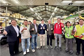 農曆春節將至  陳其邁巡視蔬果花卉供應拜早年