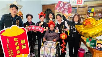 春節將至 頭份市長羅雪珠親送敬老金慰問長輩