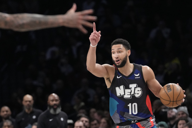 班西蒙斯又将再次缺席比赛。（美联社资料照）